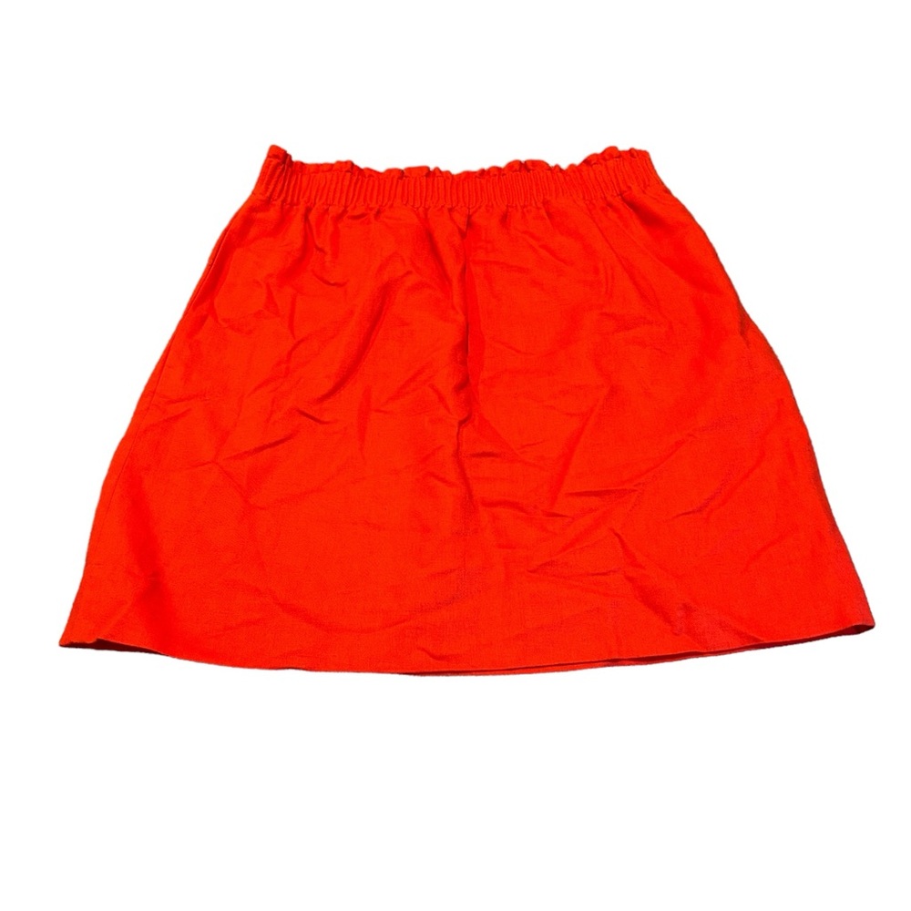 J. CREW bright linen blend skirt